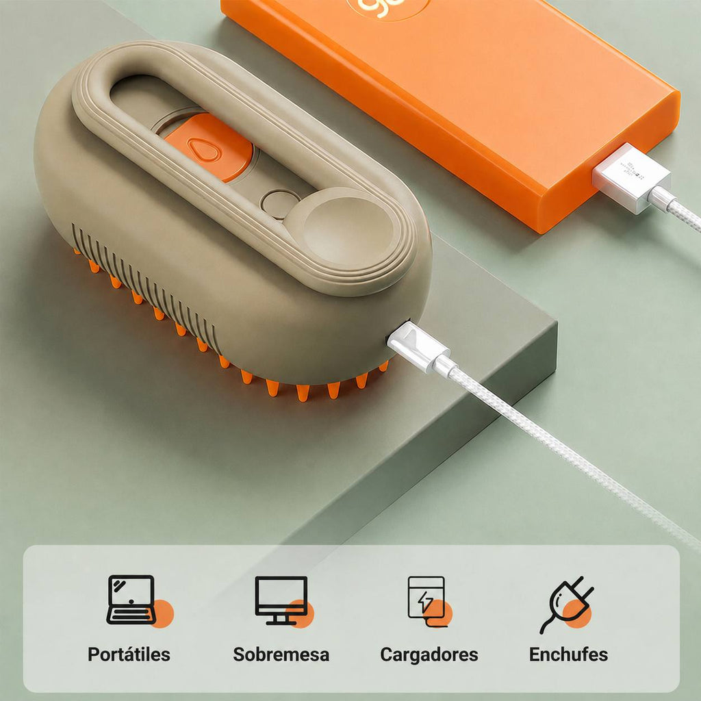 Cepillo de Vapor 3 en 1