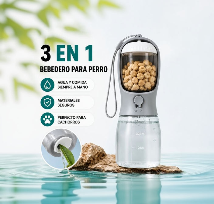 Bebedero Portátil 3 en 1